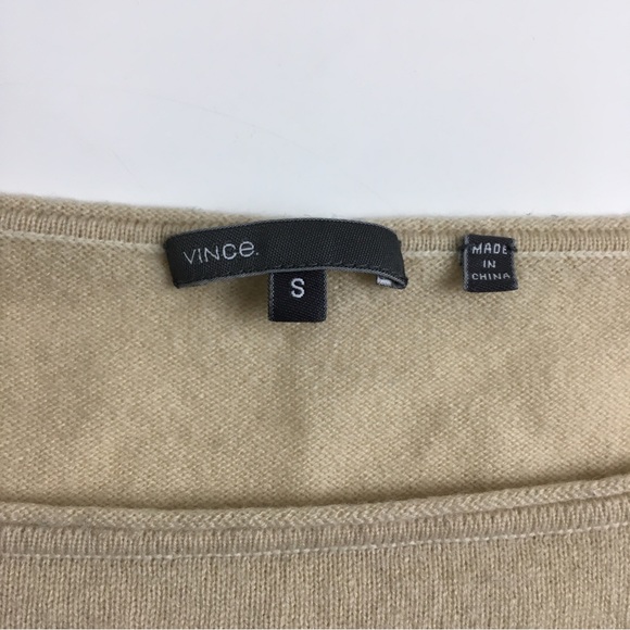 Vince Colorblock Pattern Scoop Neck Sweater Cashmere Blend - Picture 2 of 11